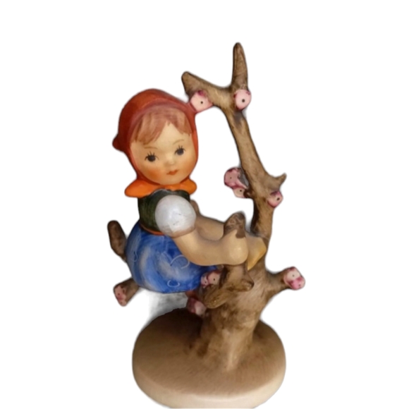 Vintage Goebel Hummel 4" Porcelain Figurine - Apple Tree Girl - #141 - Picture 6 of 10